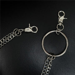 Badass Silver Double Womens Mens Thin Wallet Chain Pants Chain jeans chain jean chain For Men