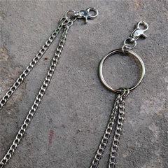 Badass Silver Double Womens Mens Thin Wallet Chain Pants Chain jeans chain jean chain For Men