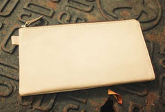 Handcraft vintage distress custom leather hand dyed purse clutch for women/men - EverHandmade