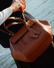 Handmade Genuine Leather Handbag Crossbody Bag Shoulder Bag Purse For Women - EverHandmade