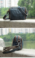 Jean Denim Blue Mens Small Fanny Pack Waist Bag Blue Hip Bag Bum Bag For Men