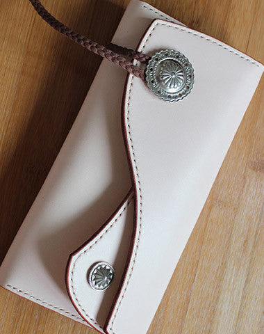 Handmade custom vintage purses leather wallets long phones wallets blue women - EverHandmade