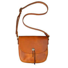 Tan Casual Handmade Mens 8 inches Small Side Bag Messenger Bag Coffee Courier Bag For Men