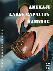 Coffee Cool Leather Mens Long Wallet Large Zipper Wallets Brown Wristlet Clutch Vintage Clutch Purse For Men