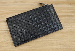Handmade vintage leather long Wallet clutch zipper Wallet long wallet for men