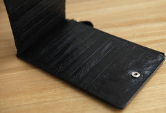 Handmade vintage leather long Wallet clutch zipper Wallet long wallet for men