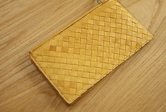 Handmade vintage leather long Wallet clutch zipper Wallet long wallet for men