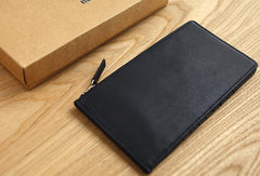 Handmade vintage leather long Wallet clutch zipper Wallet long wallet for men
