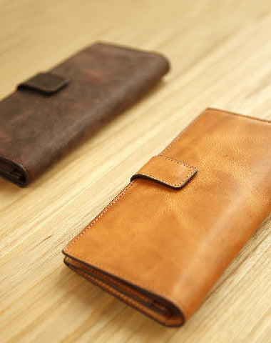 Cool Brown Black Leather Men's Clutch Bag Clutch Purse Business Handba –  imessengerbags