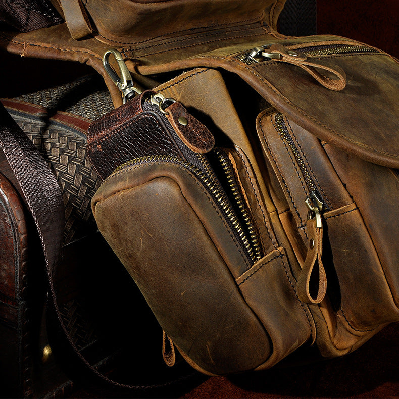 Leather deals leg pouch