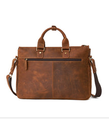 LEATHER MENS BRIEFCASE Vintage WORK BAG BUSINESS BAG FOR MEN