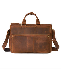 LEATHER MENS BRIEFCASE Vintage WORK BAG BUSINESS BAG FOR MEN