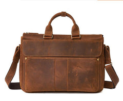 LEATHER MENS BRIEFCASE Vintage WORK BAG BUSINESS BAG FOR MEN