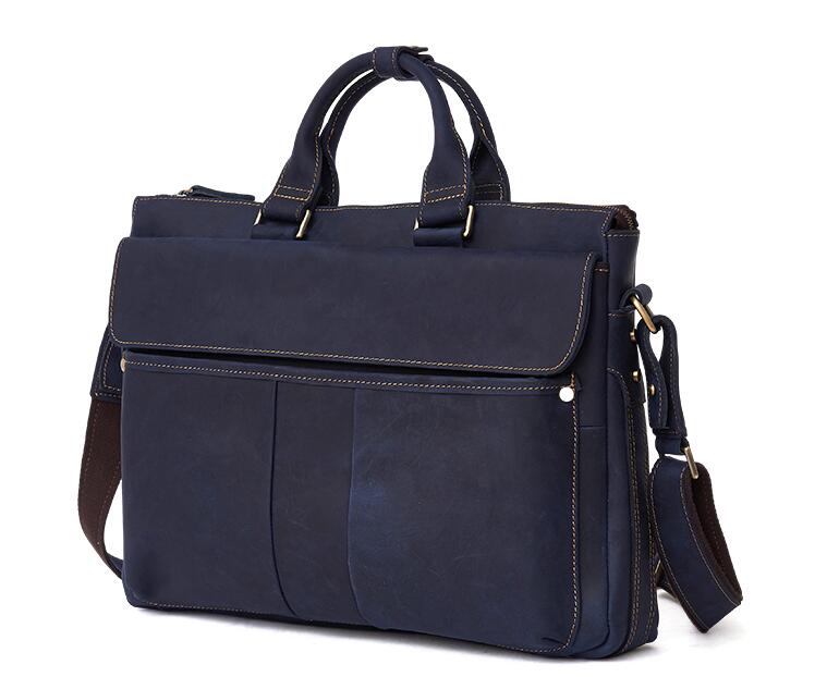 LEATHER MENS BRIEFCASE Vintage WORK BAG BUSINESS BAG FOR MEN