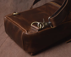 LEATHER MENS COOL SLING BAG CROSSBODY BAG CHEST BAG FOR MEN