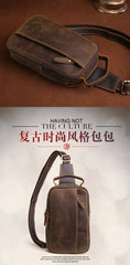 COOL LEATHER MENS SLING BAGs SLING CROSSBODY BAGs CHEST BAGs FOR MEN