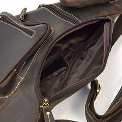 COOL LEATHER MENS SLING BAG SLING Shoulder BAG Chest Bags FOR MEN