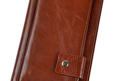 LEATHER MENS Clutch Vintage Coffee Wristlet Bag FOR MEN