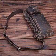 Cool LEATHER MENS FANNY PACK Vintage BUMBAG WAIST BAG FOR MEN