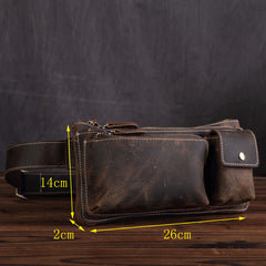 Cool LEATHER MENS FANNY PACK Vintage BUMBAG WAIST BAG FOR MEN