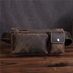 Cool LEATHER MENS FANNY PACK Vintage BUMBAG WAIST BAG FOR MEN