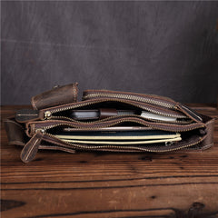 Cool LEATHER MENS FANNY PACK Vintage BUMBAG WAIST BAG FOR MEN