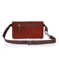 LEATHER MENS FANNY PACK MENS WAIST BAG HIP PACK BELT BAG FOR MEN