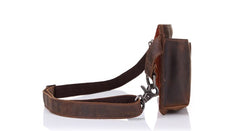 LEATHER MENS FANNY PACK MENS WAIST BAG HIP PACK BELT BAG FOR MEN