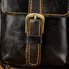 LEATHER MENS FANNY PACK WAIST BAG HIP PACK BELT BAG MEN