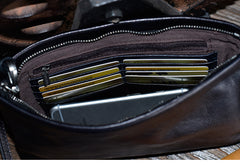LEATHER MENS Wristlet Wallet Zipper Clutch FOR MEN