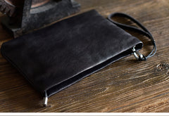 LEATHER MENS Wristlet Wallet Zipper Clutch FOR MEN