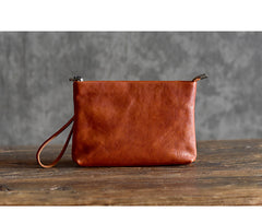 LEATHER MENS Wristlet Wallet Zipper Clutch FOR MEN