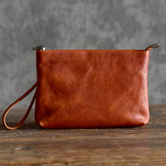 LEATHER MENS Wristlet Wallet Zipper Clutch FOR MEN