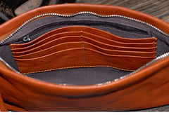 LEATHER MENS Wristlet Wallet Zipper Clutch FOR MEN