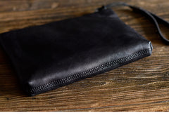 LEATHER MENS Wristlet Wallet Zipper Clutch FOR MEN