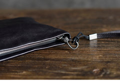 LEATHER MENS Wristlet Wallet Zipper Clutch FOR MEN