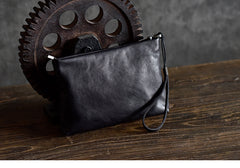 LEATHER MENS Wristlet Wallet Zipper Clutch FOR MEN