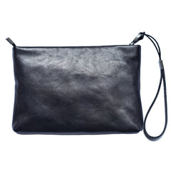 LEATHER MENS Wristlet Wallet Zipper Clutch FOR MEN
