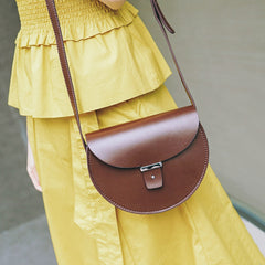 LEATHER Saddle WOMEN SHOULDER BAG Puse Crossbody Bag FOR WOMEN