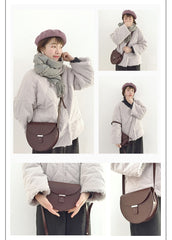 LEATHER Saddle WOMEN SHOULDER BAG Puse Crossbody Bag FOR WOMEN