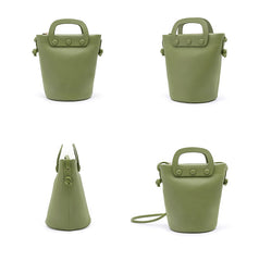 LEATHER WOMEN Bucket Purse Handbag SHOULDER BAG FOR WOMEN