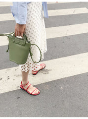 LEATHER WOMEN Bucket Purse Handbag SHOULDER BAG FOR WOMEN