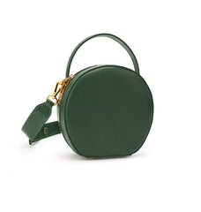 LEATHER WOMEN Circle Handbag Purse SHOULDER BAG Purse FOR WOMEN