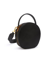 LEATHER WOMEN Circle Handbag Purse SHOULDER BAG Purse FOR WOMEN