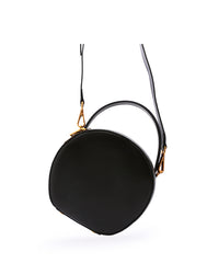 LEATHER WOMEN Circle Handbag Purse SHOULDER BAG Purse FOR WOMEN