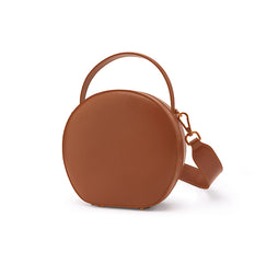 LEATHER WOMEN Circle Handbag Purse SHOULDER BAG Purse FOR WOMEN