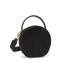 LEATHER WOMEN Circle Handbag Purse SHOULDER BAG Purse FOR WOMEN