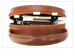 LEATHER WOMEN Circle Handbag Purse SHOULDER BAG Purse FOR WOMEN