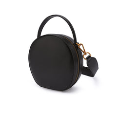 LEATHER WOMEN Circle Handbag Purse SHOULDER BAG Purse FOR WOMEN