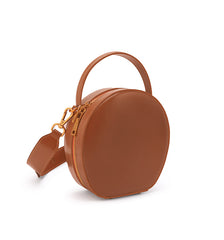 LEATHER WOMEN Circle Handbag Purse SHOULDER BAG Purse FOR WOMEN